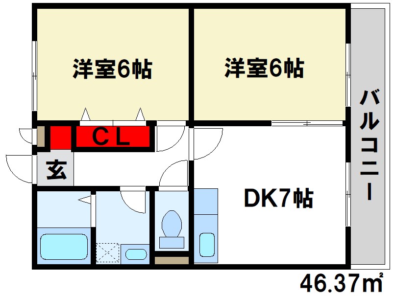 アムールf 間取り図