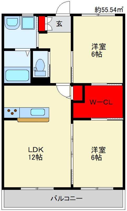 クレアールライフ桂川 間取り
