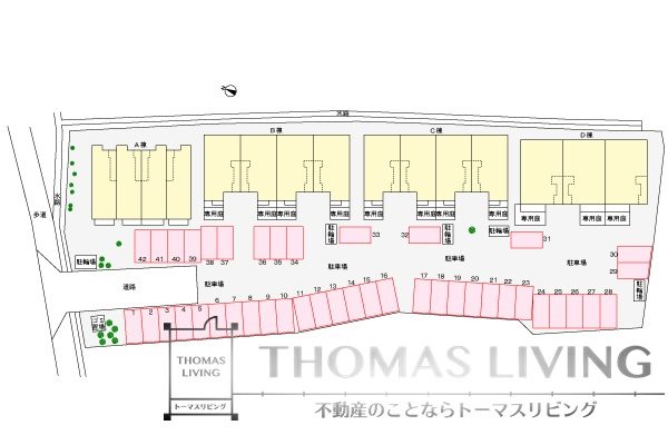 グラシュプレーヌⅦ A 駐車場