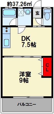 クレスト飯塚駅 間取り