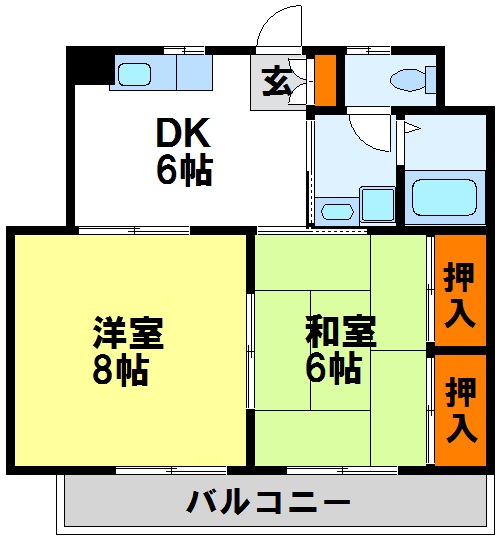 佐々木ビル 間取り図　初期費用分割可能。