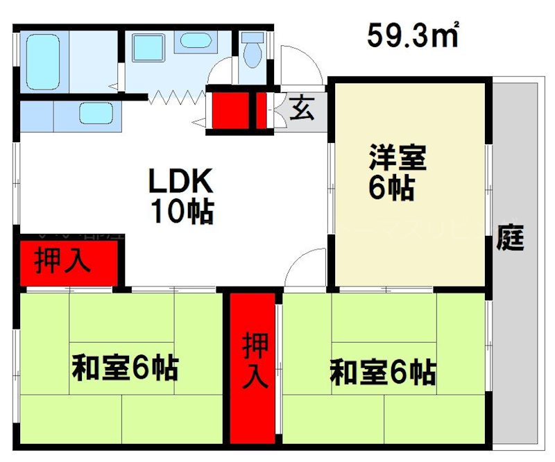 サンビレッジ二日市 間取り