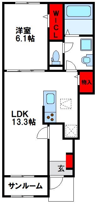 グランリヴァージュ宮司Ⅱ 間取り