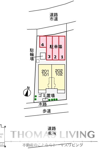 アルカンシエル 駐車場