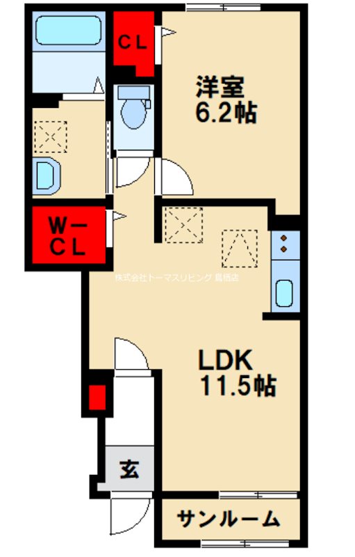 アトレ真木Ⅰ 間取り