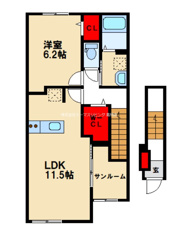 アトレ真木Ⅰ 間取り