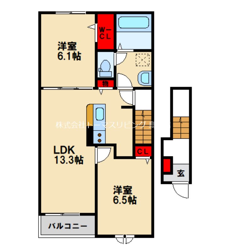 アトレ真木Ⅱ 間取り