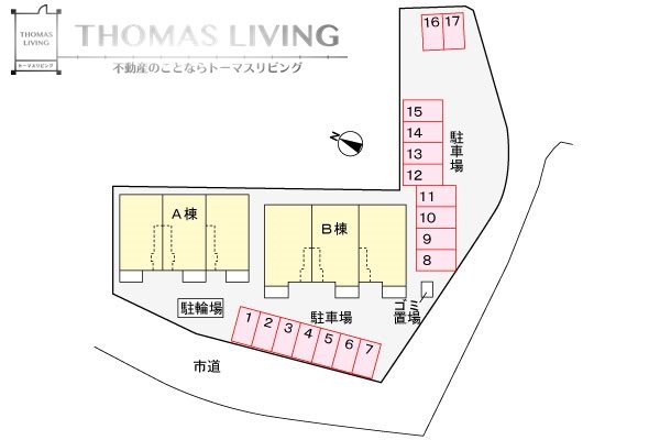 フォレスタ B棟 駐車場
