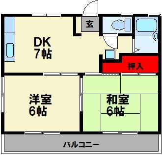 第２コーポラス枝国 間取り