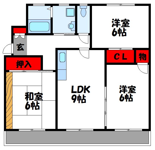 イーストガーデンⅠ 間取図