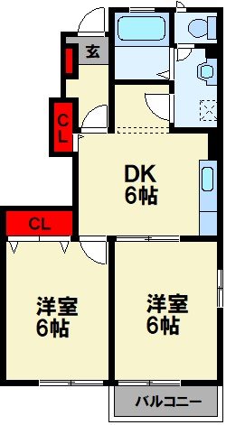 エムボヌール B棟 間取り