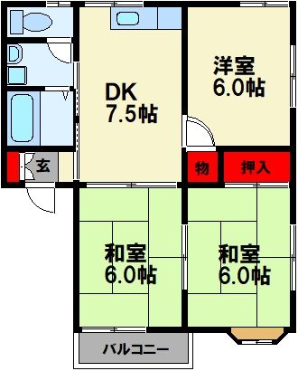 コーポマークスⅠ 間取り