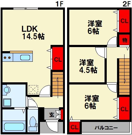 ヒルトップ蛍ヶ丘 間取り