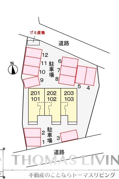 クレインフィールドⅡ 駐車場