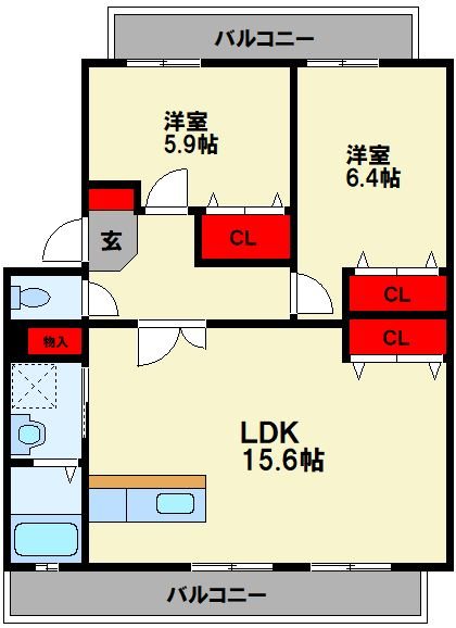 プレジールマンション 間取り