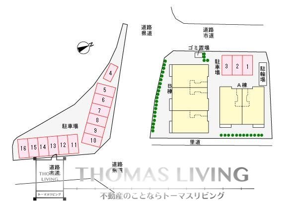 グラシュプレーヌB 駐車場