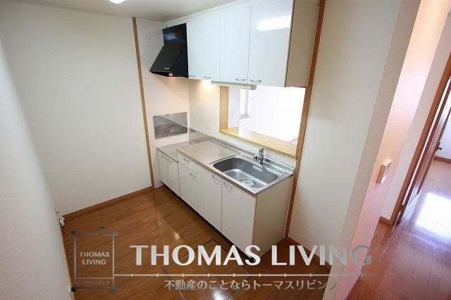 グラシュプレーヌⅤ C コンロ設置可。お好きなコンロを設置ください。