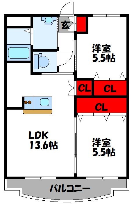 ユーミー桂川Ⅱ  反転の場合あり。現況優先です。