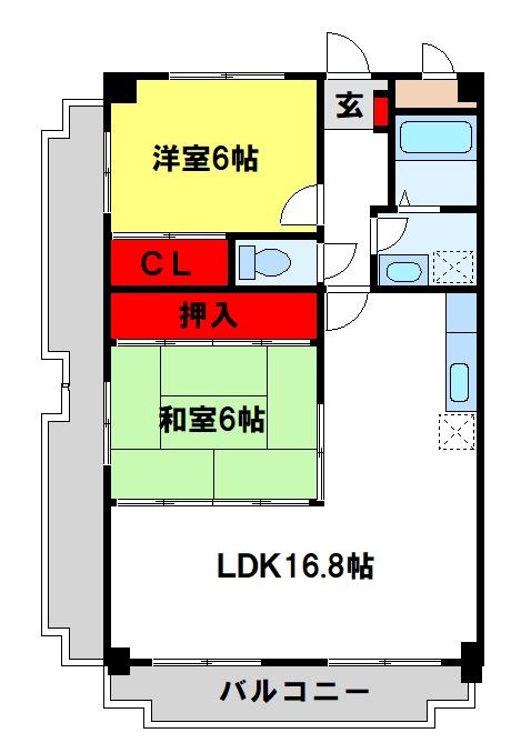 シャトレ壱番館 間取り