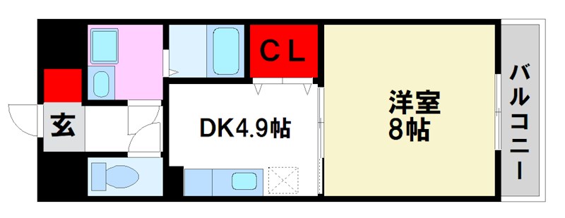 アンプルールベトンMAHALO 間取り　