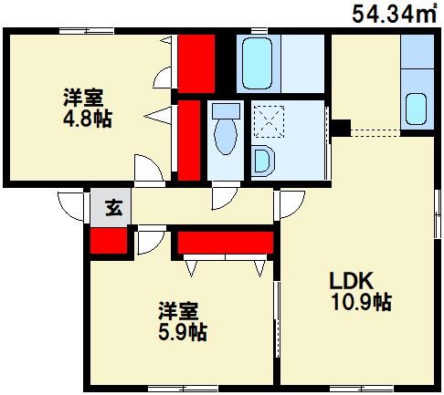 フィオーレ梅の木B 間取り