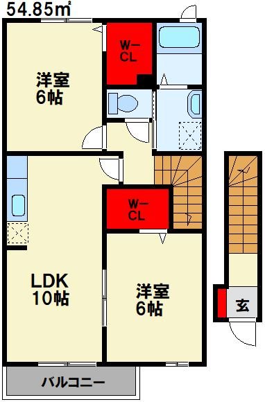 ファミールメゾン A棟 間取り