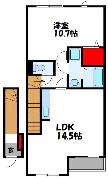 福岡県嘉穂郡桂川町吉隈 間取り