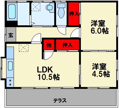 グリンアベニュー お部屋の詳細は店舗まで。