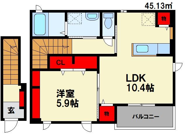 リバーサイドM Ⅱ 間取り