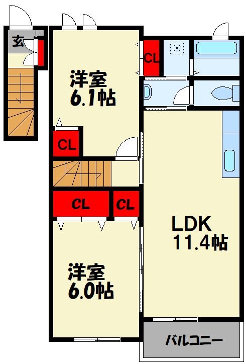 サンリットフィオーレ　C 間取り