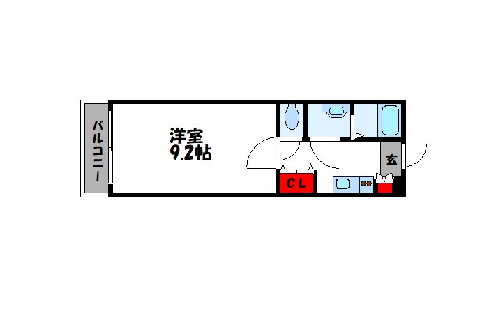 スカイハイツ九工大前 間取り