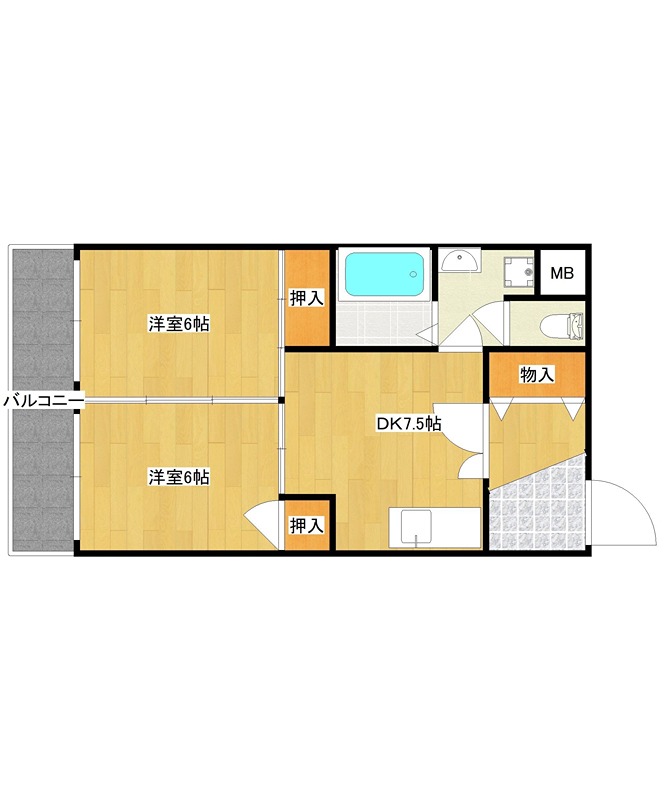 大産高取マンション 間取り