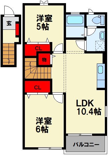 サニーコートⅡ B棟 間取り