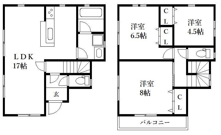 福津市津丸戸建 間取り