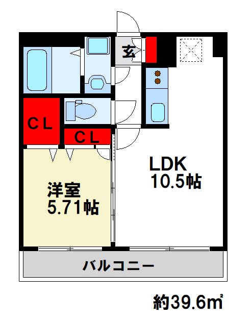 グリーンヒルズ観世 間取　太宰府市・筑紫野市の賃貸物件はトーマスリビングまで