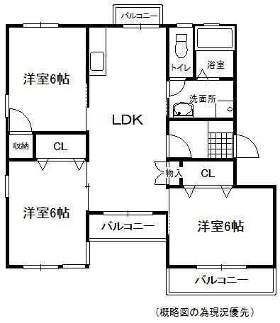 ホワイトハウス干隈 間取り