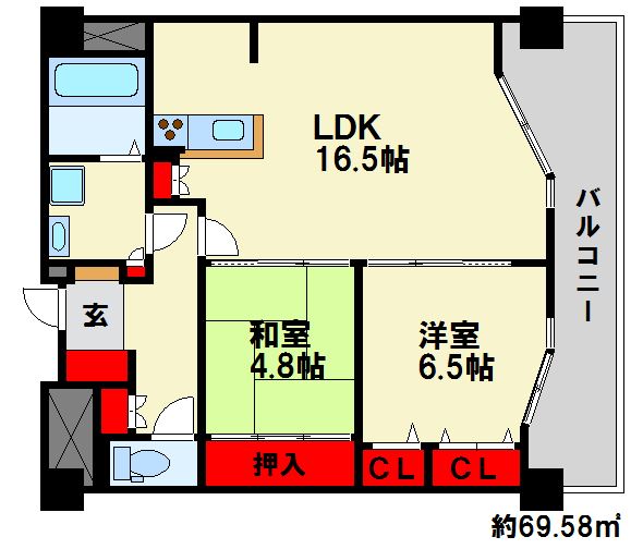 アムシュトラーセ 間取図