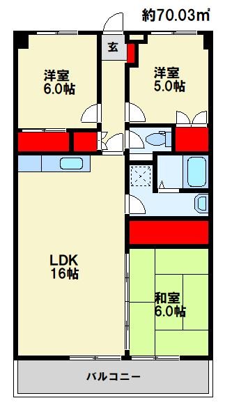 OAK VILLA 大野城レジデンス  間取り　※現状優先