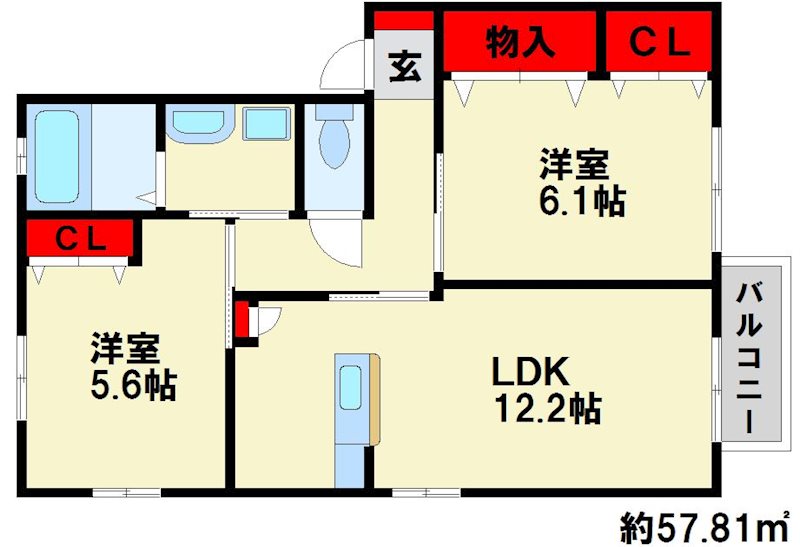 イリス　Ⅱ 間取り　※現状優先