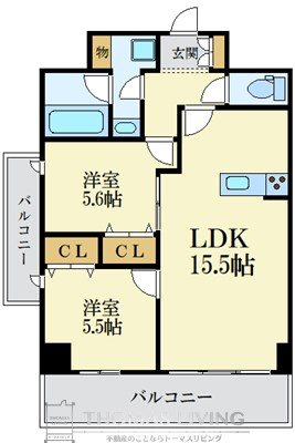 LEXUSGARDEN　箱崎タワーズ　EAST 間取り