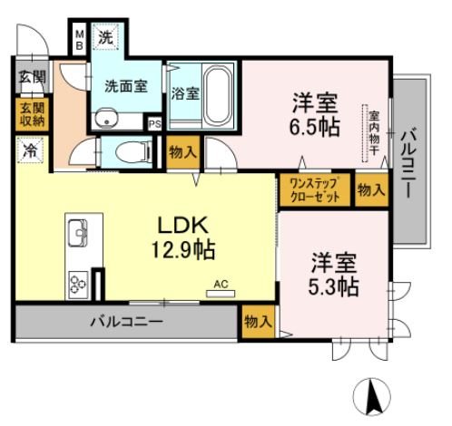 サリオス香椎駅前 間取