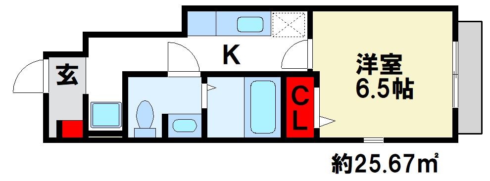 クレール筑紫野 間取り図　イオンが近くて便利です。