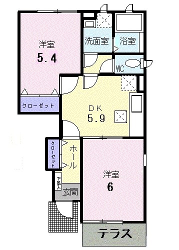 グランメゾン和白丘弐番館 間取