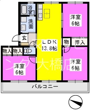 スクエアイン９０‘ 間取り