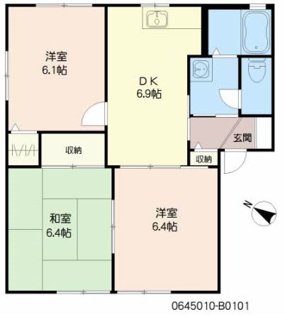 メゾン・メルヴェーユ B棟 間取図※現状優先