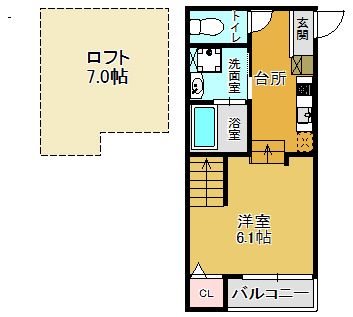 シャレオ井尻Ⅱ 間取図　