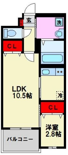 リアンレガーロ井尻ステーションEAST館 間取図　