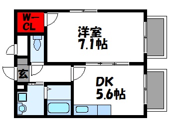 アムールKANKI 間取り