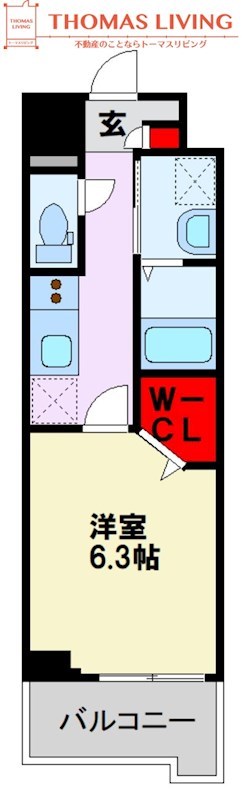 Pisces東比恵 間取り