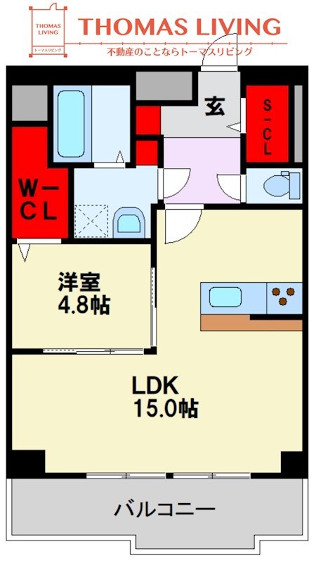 Pisces東比恵 間取り